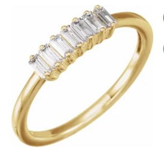 14K White 1/3 CTW Lab-Grown Diamond Ring