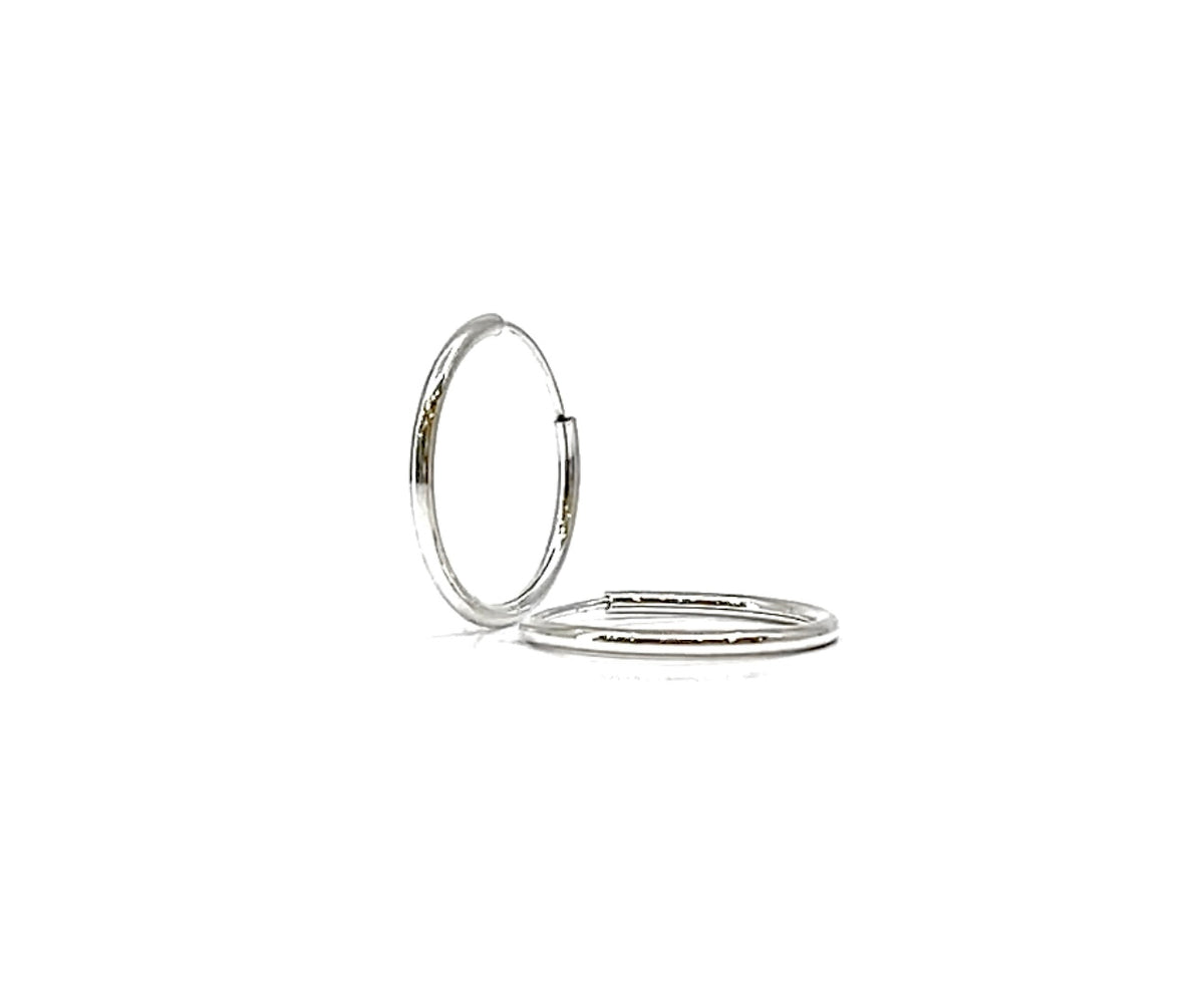 Sterling Silver Endless Hoop Earrings