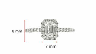 14K Gold 0.84cttw Lab Grown Diamond Engagement Ring