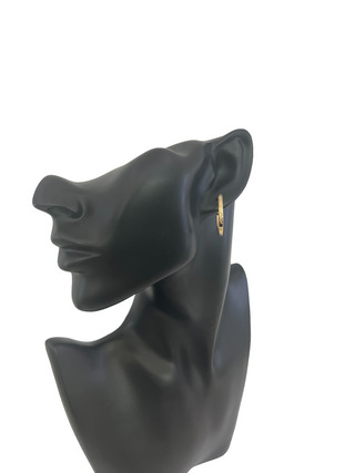 Pendientes de oro amarillo de 10 quilates de 27 mm