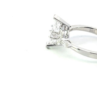 14K Marquise Cut Diamond Ring