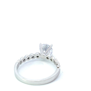 14K Round Brilliant Cut Diamond Ring