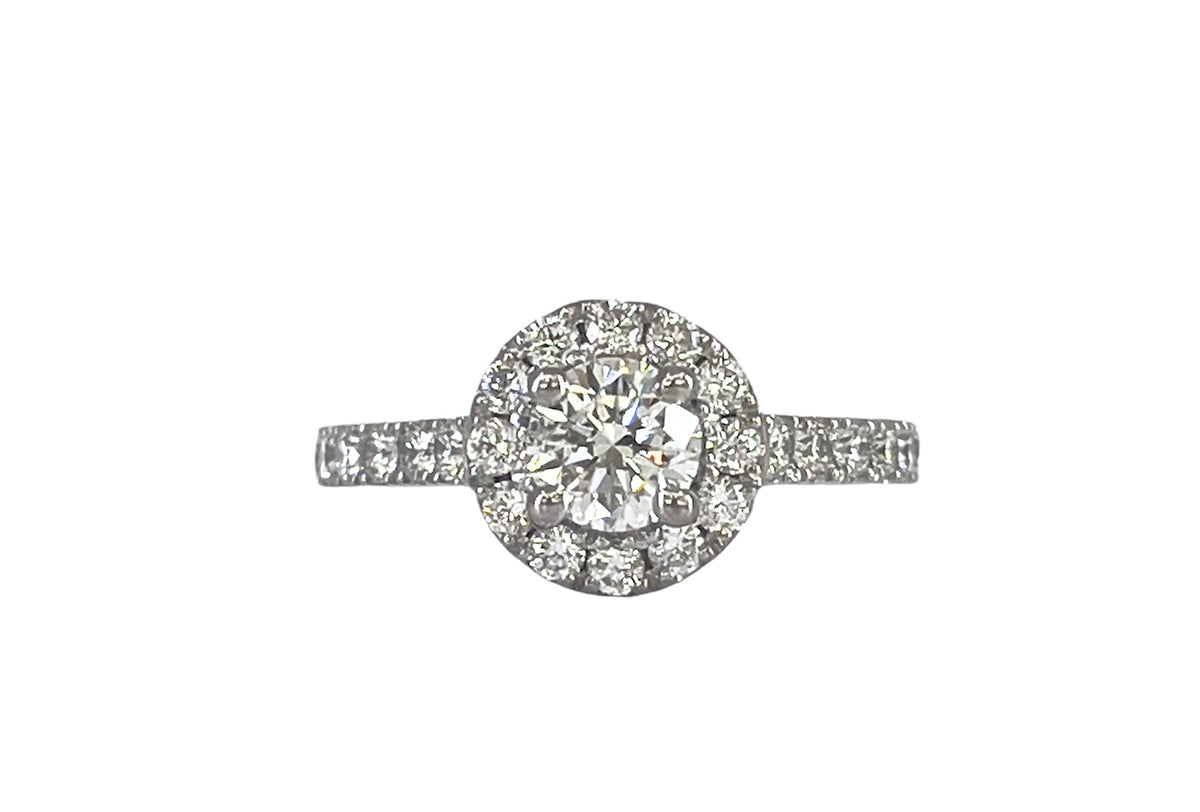 14K White Gold 1.25cttw Diamond Engagement Ring, Size 6