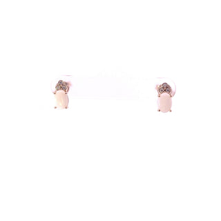 tracking - 10K Yellow Gold Opal and Diamond Earrings