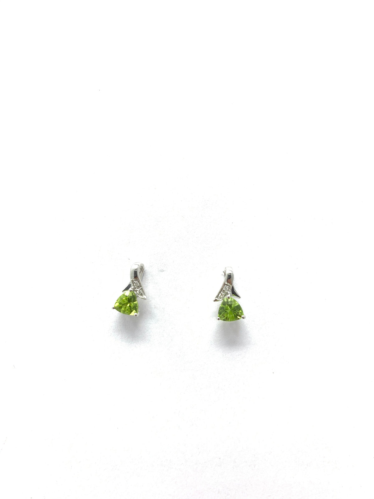 Peridot &amp; Diamond Earrings