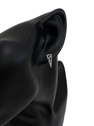 Aretes de diamantes de 0,15 quilates en oro blanco de 14 quilates