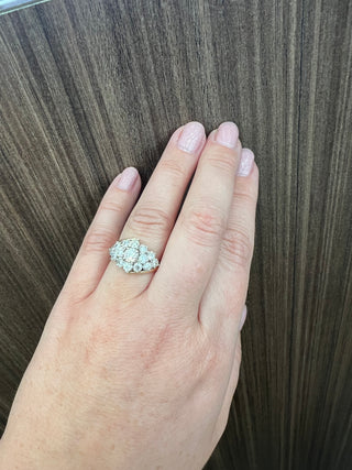 Anillo de diamantes de 1,00 quilates en oro amarillo de 10 quilates - talla 6,5