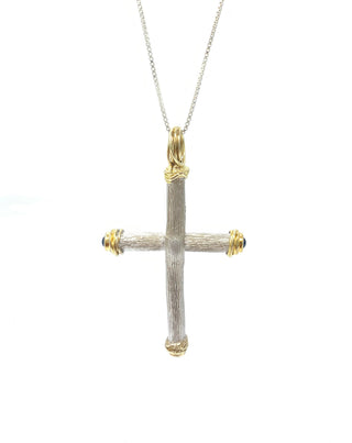 Sapphire Cross Pendant