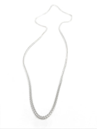 Cadena de trigo de plata esterlina de 22" 