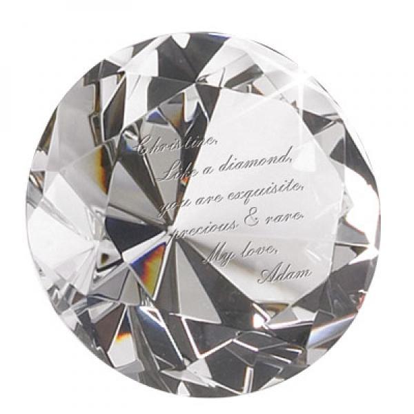 Premio pisapapeles Optic Diamond de 100 mm