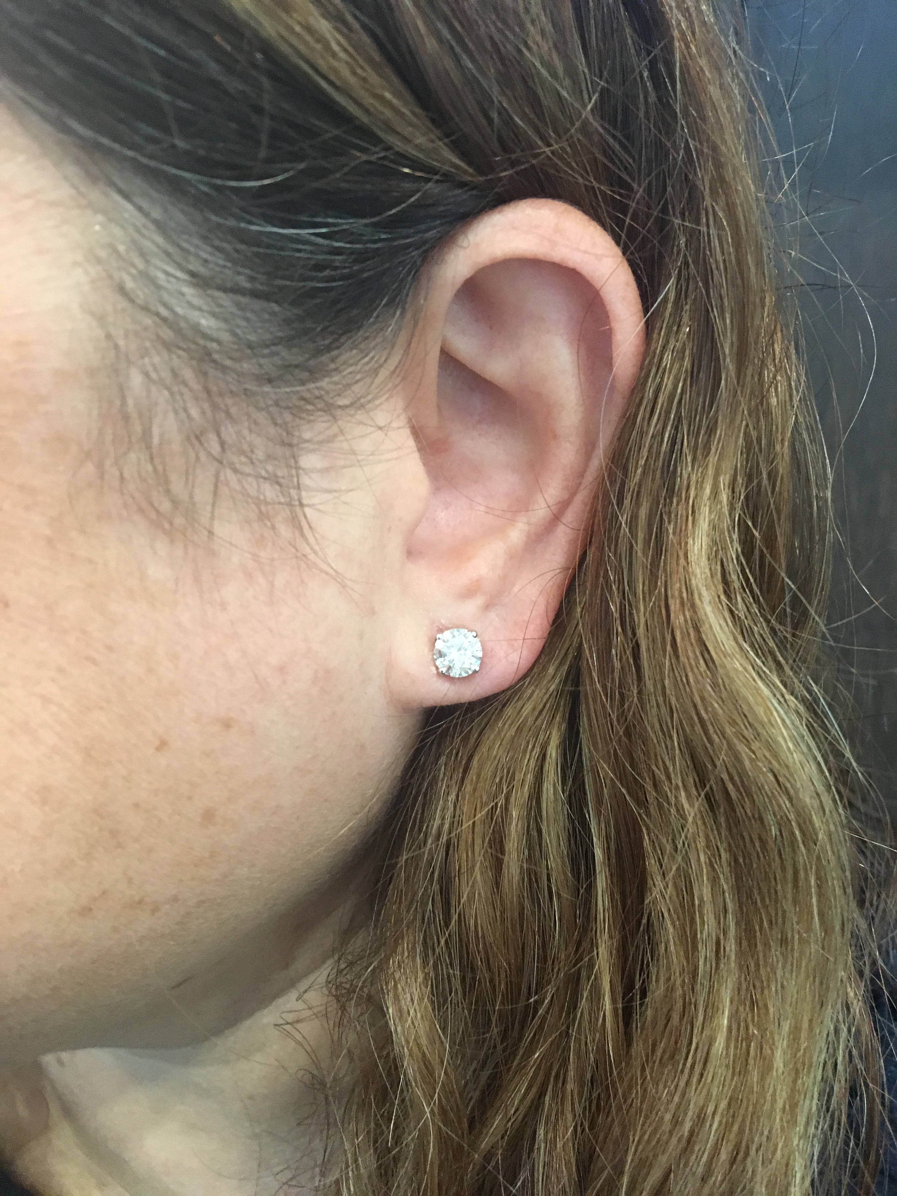 2.00 Carat Diamond Stud Earrings