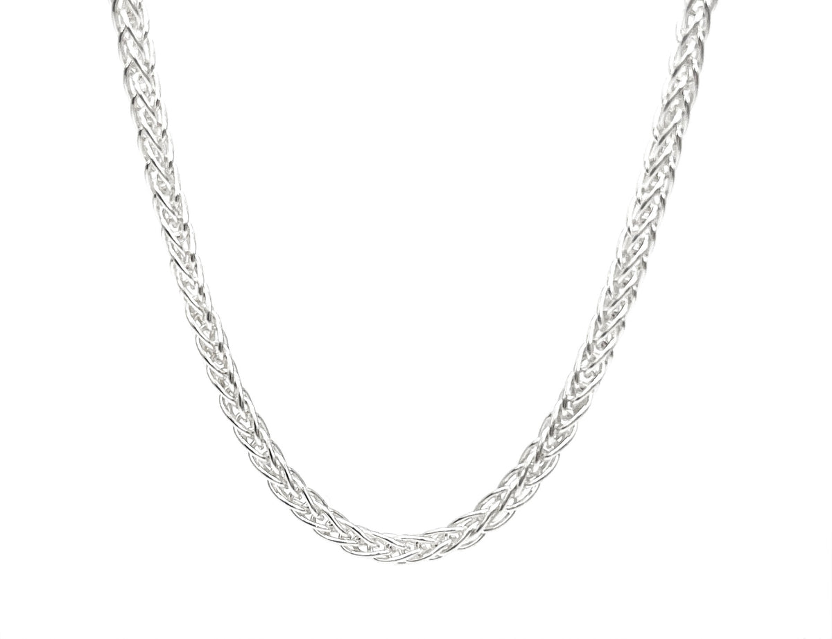 Sterling Silver Wheat Chain 24&quot;