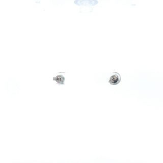 10K White Gold Genuine Emerald Earrings