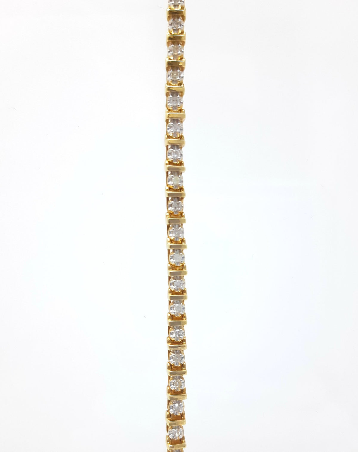 10K Yellow Gold 0.50cttw Diamond Tennis Bracelet, 7&quot;