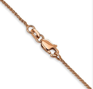 14K Rose Gold Spiga Chain - 1.2mm