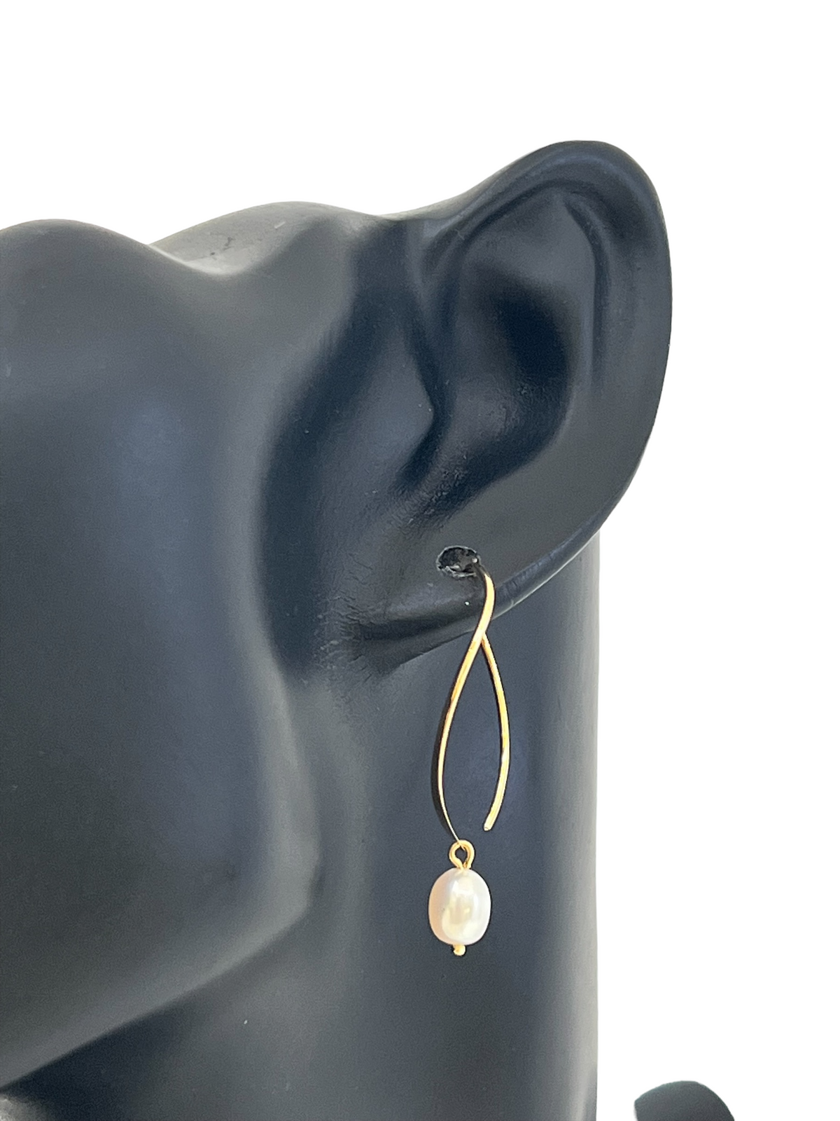 14K Yellow Fresh Water Pearl 7-8mm Earrings