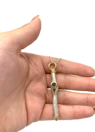Sapphire Cross Pendant