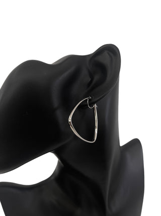 10K White Gold 38mm Earrings