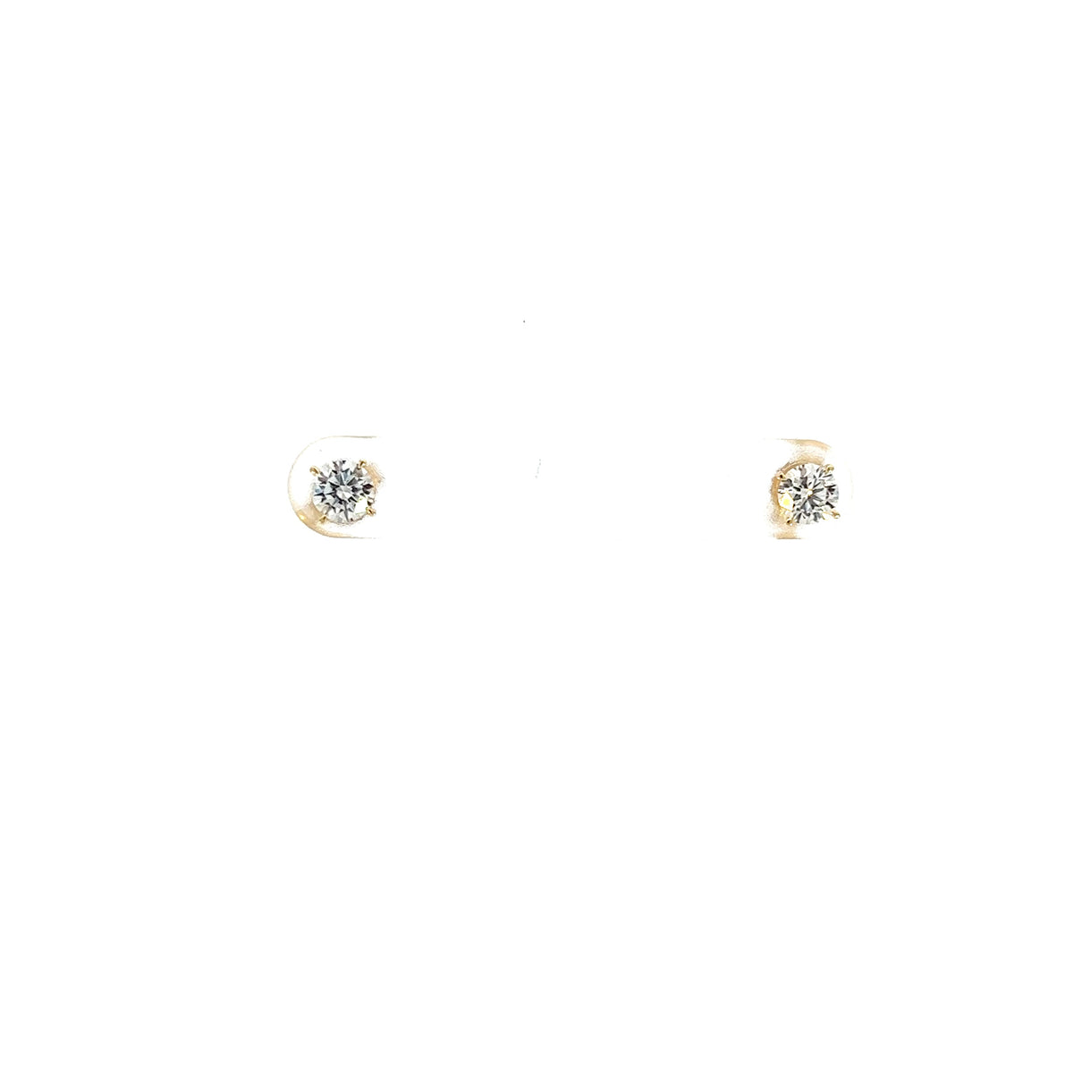 14K Yellow Gold 0.40cttw Lab Grown Diamond Stud Earrings