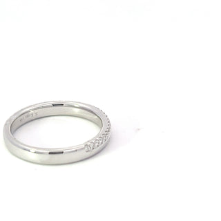 Anillo de diamantes de 0,16 quilates en oro blanco de 14 quilates - talla 6,5