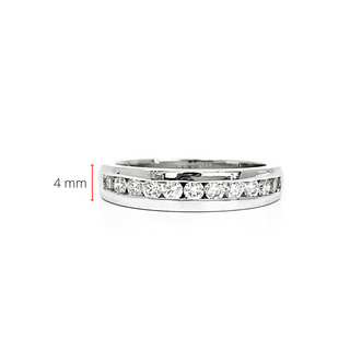14K White Gold 1.10cttw Diamond Ring