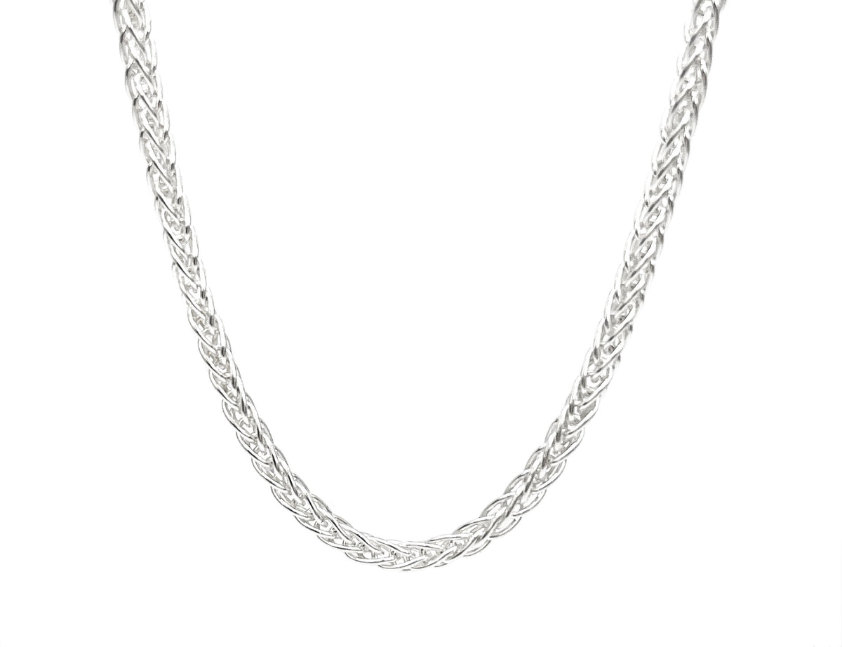 Sterling Silver Wheat Chain 22&quot;