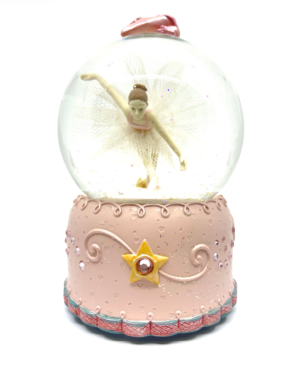 Figura de bailarina con globo de agua musical