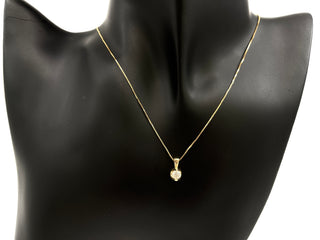 Colgante con solitario de diamante canadiense de 0,30 quilates en oro amarillo de 14 quilates, 18"