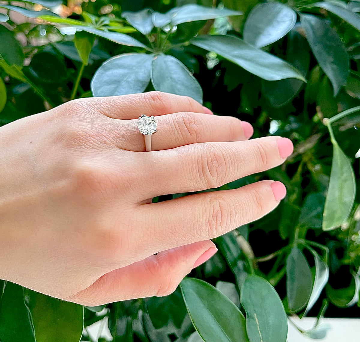 1.50 Carat Lab Grown Diamond Engagement Ring