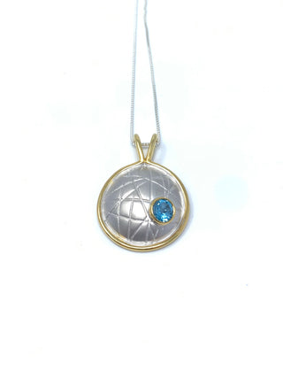 Blue Topaz Pendant