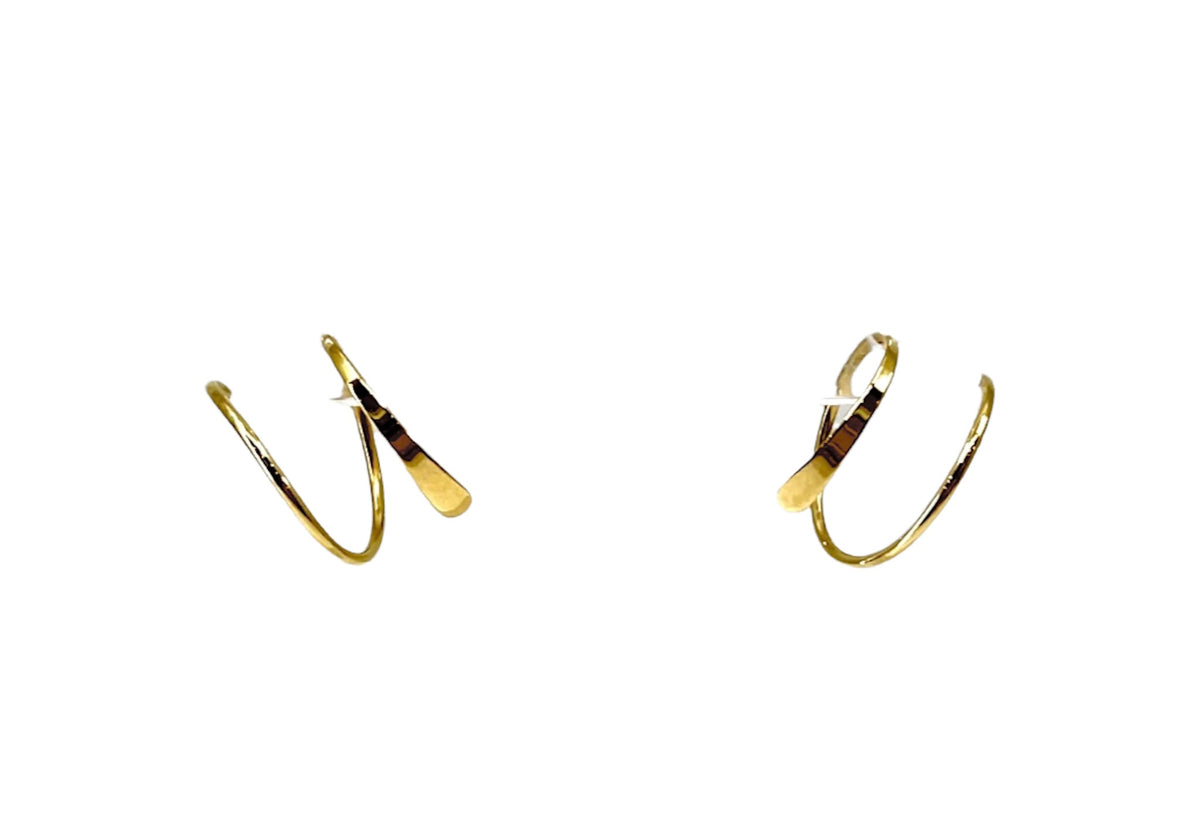 14K Yellow Gold Ear Wrap Earring