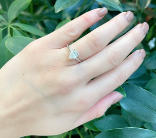 14K Gold 0.70-2.00cttw Lab Grown Diamond Pear Shape Solitaire Engagement Ring