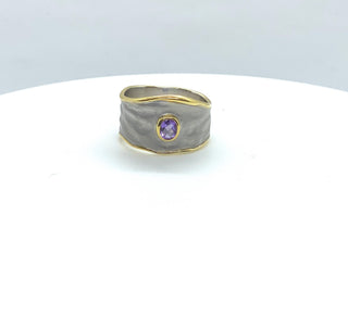 anillo de amatista