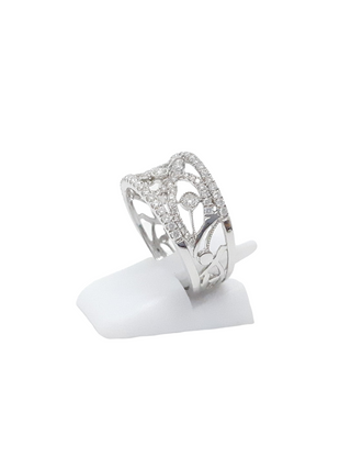14K White Gold 0.55cttw Diamond Ring