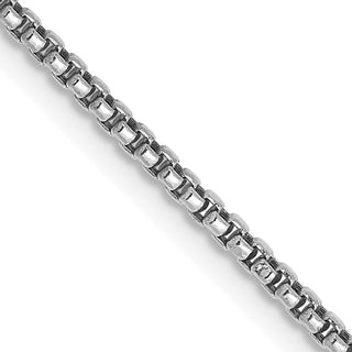 14K Gold 1.5mm Semi-Solid Round Box Chain