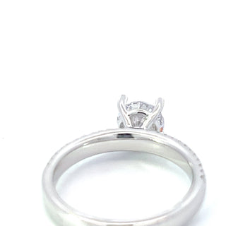 14K Round Brilliant Cut Diamond Ring