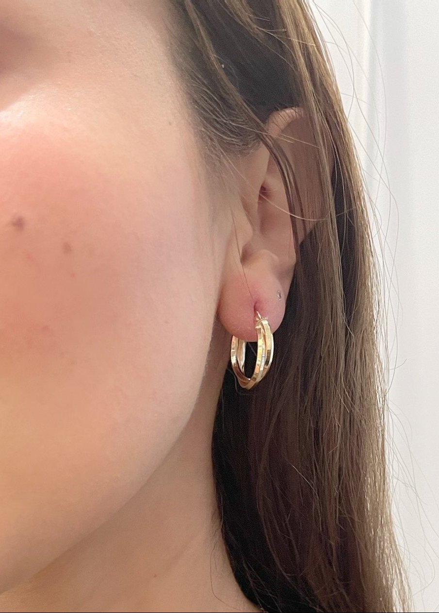 10K Yellow Gold Hoop Earrings