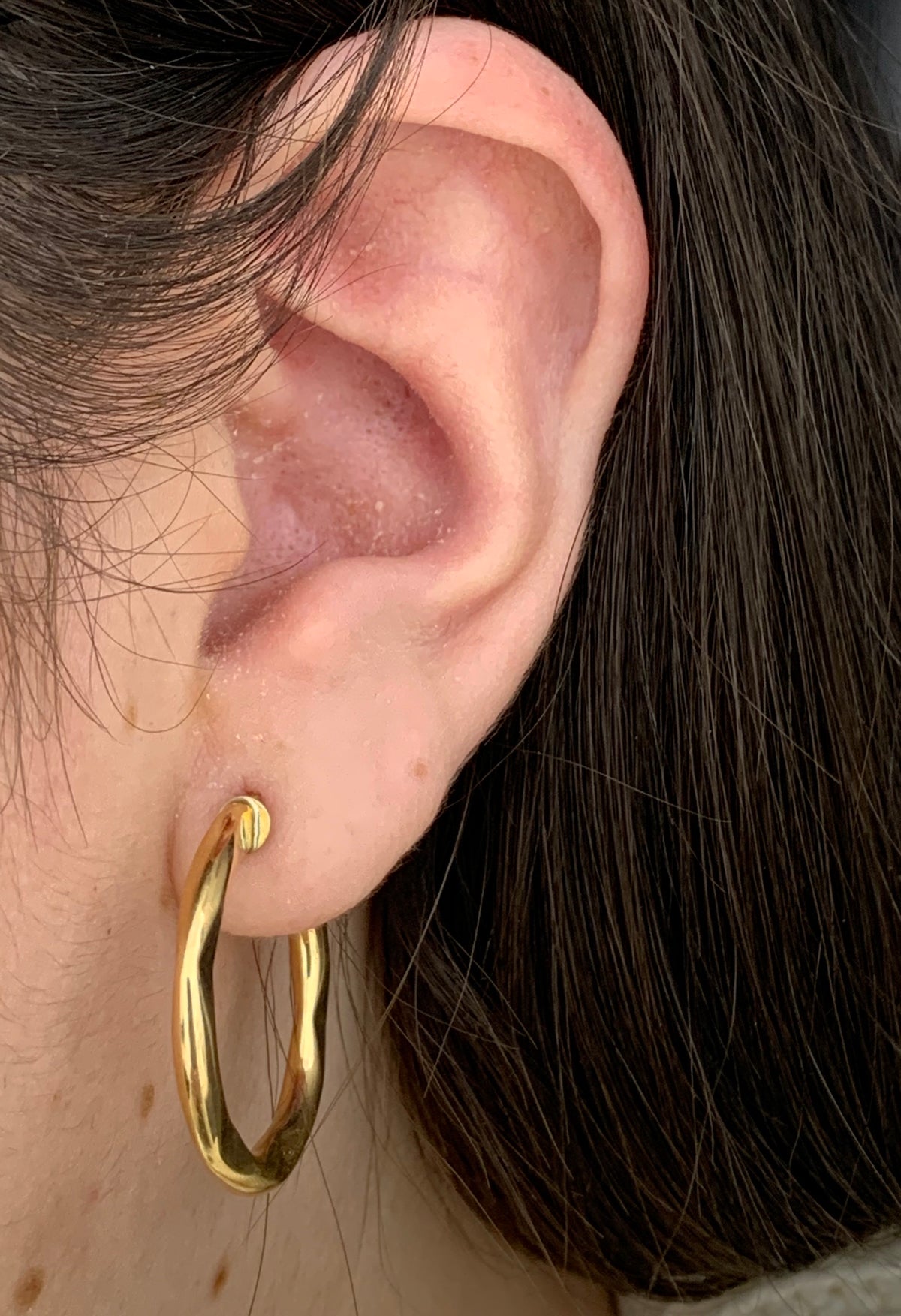 10KY Hoop Earrings