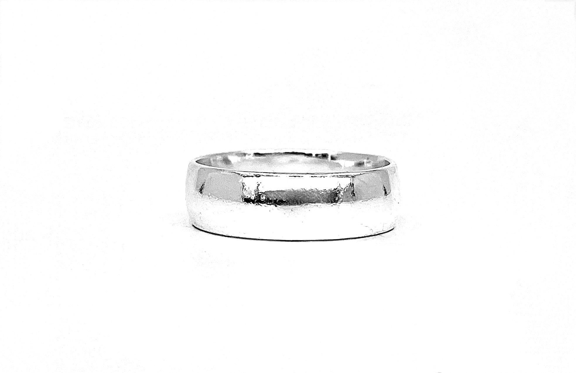 Plain sterling deals silver band