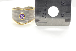 anillo de amatista