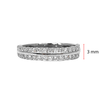 10K White  Gold 0.50cttw Diamond Ring / Band