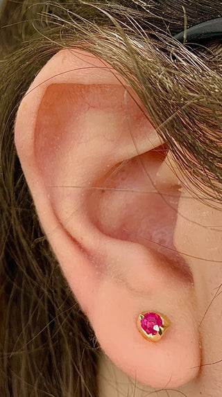 Pendientes Rubí
