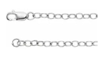 2.5 mm Cable Chain with Lobster Clasp - Various Lengths