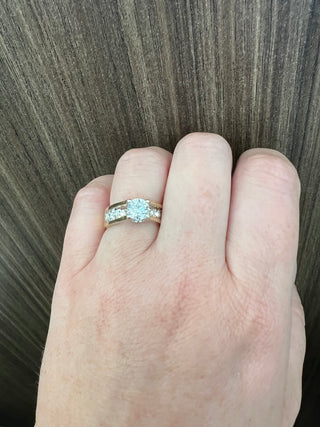 14K Yellow Gold 1.45cttw Canadian Diamond Engagement Ring