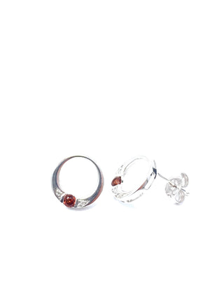 Pendientes de granates y diamantes