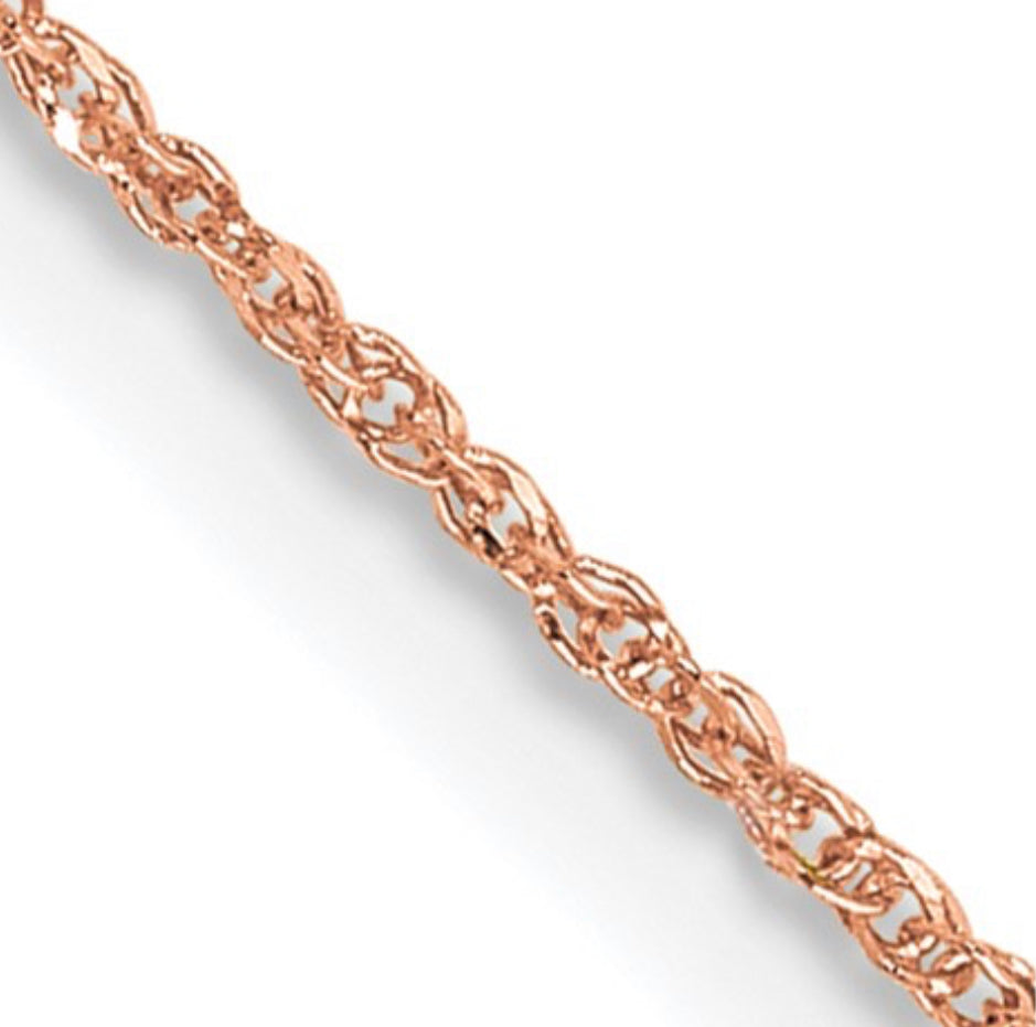 14K Rose Gold Ropa Chain - 0.7mm