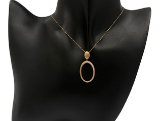 Colgante de diamantes de 0,19 quilates en oro rosa de 14 quilates, 18"