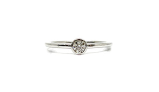 10K White Gold 0.15cttw Diamond Ring