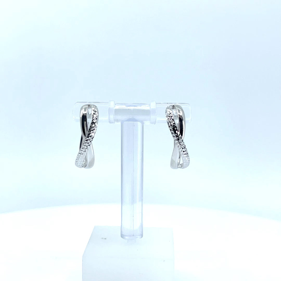 10K White Gold Earrings