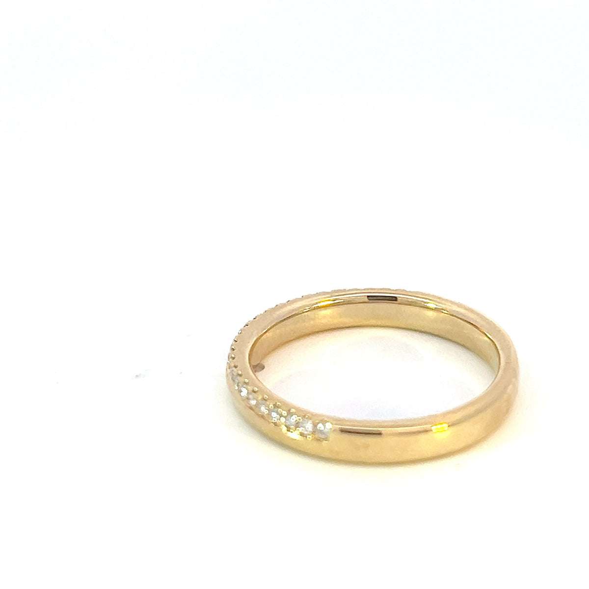 Anillo de diamantes de 0,16 quilates en oro amarillo de 14 quilates - talla 6,5